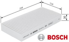 BOSCH 1987432184 Filter für Innenraumluft Innenraumfilter Filter für Chrysler 