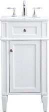 Stylish 18 White Vanity Set for Contemporary Bathrooms