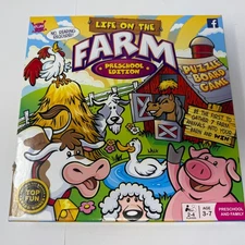 Life on the Farm Preschool Edition Puzzle Board Game Fun Learning