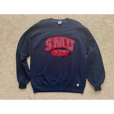 Vintage SMU Russell Athletic Sweatshirt Women Large Navy Vintage USA Made