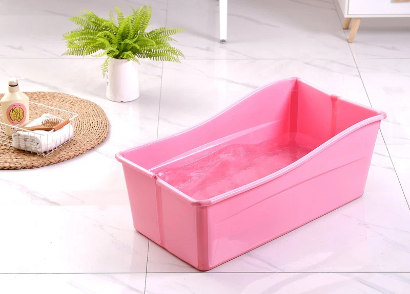 Ganen Portable Pink Baby Bath Tub