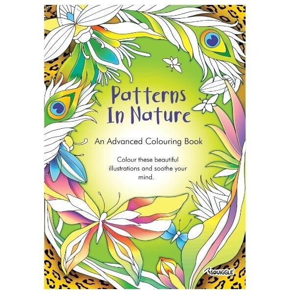 NEW EDITION PATTERNS IN NATURE RELAXING COLOURING BOOK Relief Colour Therapy