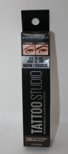 Maybelline Tattoo Waterproof Brow Gel 258 Chocolate Brown