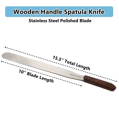 15'' Stainless Steel Knife Cake Decorating Spatula for Frosting Cake and Pastries