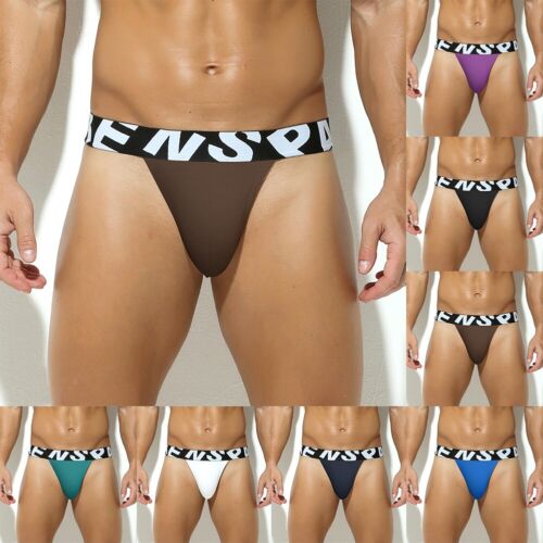 Fashionable Men's Breathable Brief Underwear Sexy Bikini Lingerie G Strings - Afbeelding 1 van 48