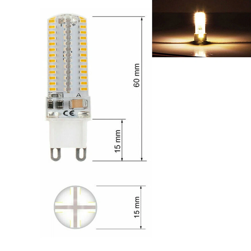 10X G9 10W LED Birne Capsule Leuchtmittel Warmweiß Stiftsockel Halogenlampe 220V - Bild 2 von 4