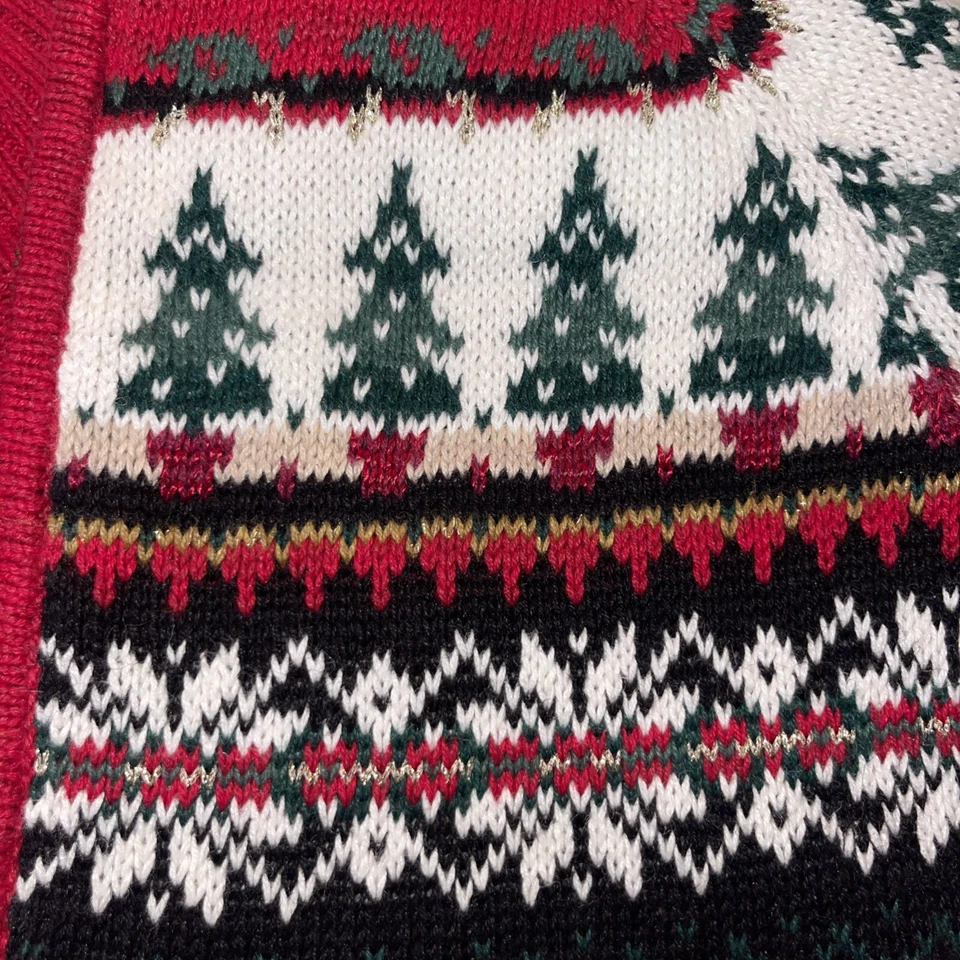 Cárdigan Suéter Navidad Fair Isle Coleccionables Heirloom Cremallera Completa XL De Colección Foto 4 de 4
