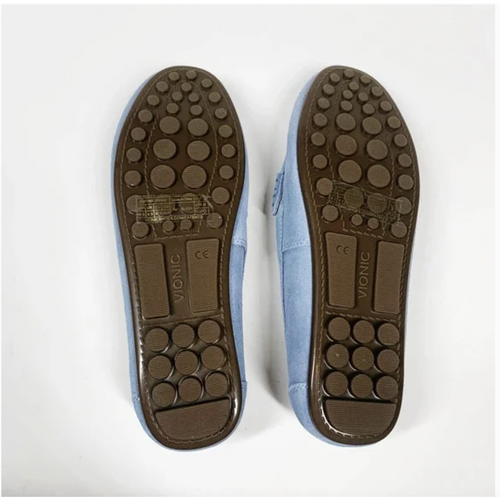 Vionic Montara Suede Moccasin Flats Loafer Comfort Shoes Sky Blue Size US 6M | eBay