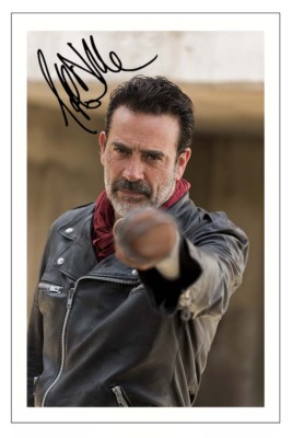 JEFFREY DEAN MORGAN THE WALKING DEAD SEASON SIGNED PHOTO PRINT AUTOGRAPH  NEGAN
