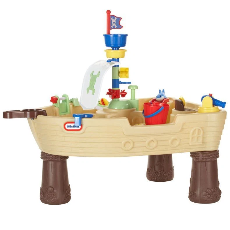 Little Tikes Anchors Away barco pirata, mesa de actividades de juego acuático para niños pequeños Foto 2 de 4