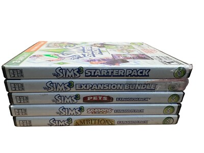 US版　SIMS3セット The SIMS 3 & Expansion Packs Bundle LOT of 5. Please Read
