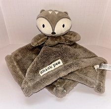 Chick Pea 3D Grey Owl Sherpa Plush Security Blanket Lovey Arrow Head Fleece