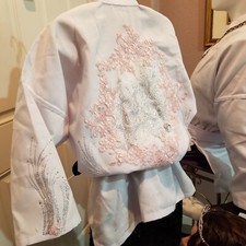 Bride Gi/Karate Jacket Las Vegas Wedding Veil Bouquet Bridal Posse Elvis Fan NNT