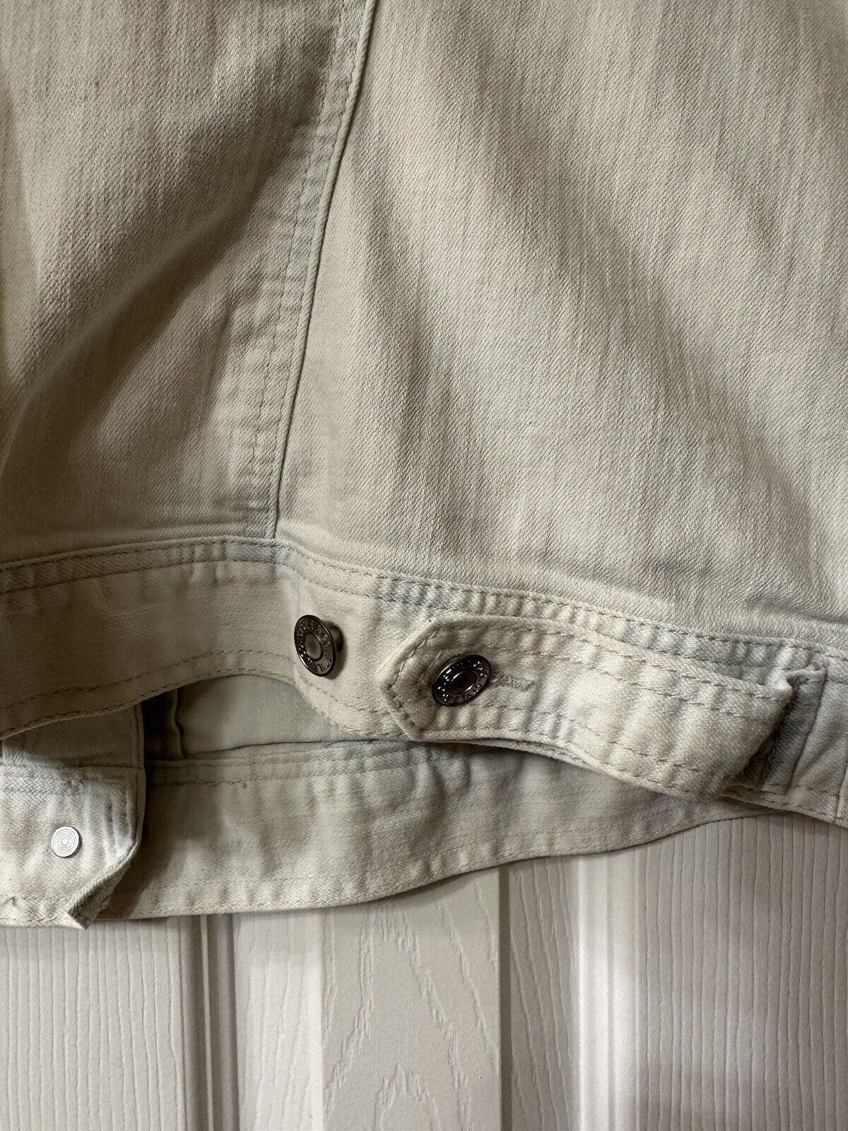 Style & Co Woman Jeans Vest 16W White Denim Light… - image 10