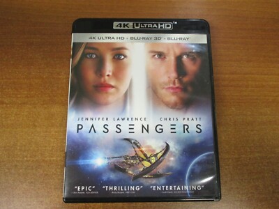 Ultra HD PASSENGERS (4K / 3D / Blu-ray) Movie Jennifer Lawrence Chris Pratt