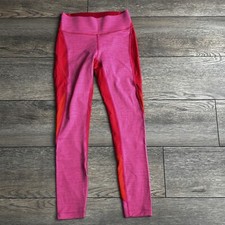 Outdoor Voices Tech Sweat Zoom 7/8 Leggings Pink Red Sz XS