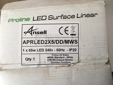 1 - Ansell Proline LED Surface Linear Light Fitting Model No APRLED2X5/DD/MWS ,