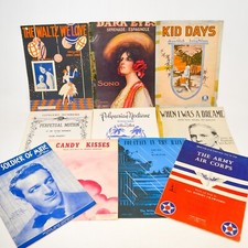 Lot of 10 Vintage Sheet Music 1900s-1960s incl Serenade Espagnole
