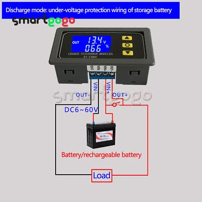 GCSUPERMARKET Módulo descargador cargador batería 6-40V protección contra subtensión BSG