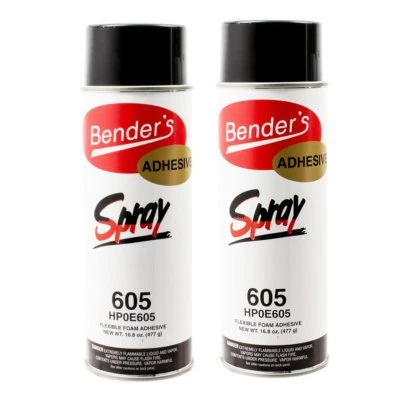 RECPRO Bender 605 Headliner Glue Flexible Foam Adhesive Spray Car Headliner 2Pk