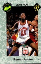 1991 Classic Draft Picks Basketball Trading Card #49 🏀 THOMAS JORDAN