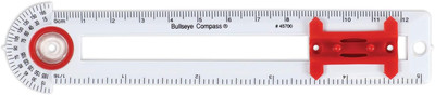 Learning Resources SAFE-T Bullseye Compass, Ruler, Protractor, Early Geometry