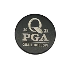2025 PGA Championship Quail Hollow Laser Engraved Golf Ball Marker + HAT CLIP