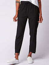 Threads 4 Thought BLACK Women's Romilly Tech Stretch Step Hem Jogger M