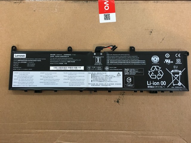 KingSener Laptop Akku Für Lenovo ThinkPad X1 Extreme & P1 - 80WH Kapazität | L17C4P72 Kompatibel