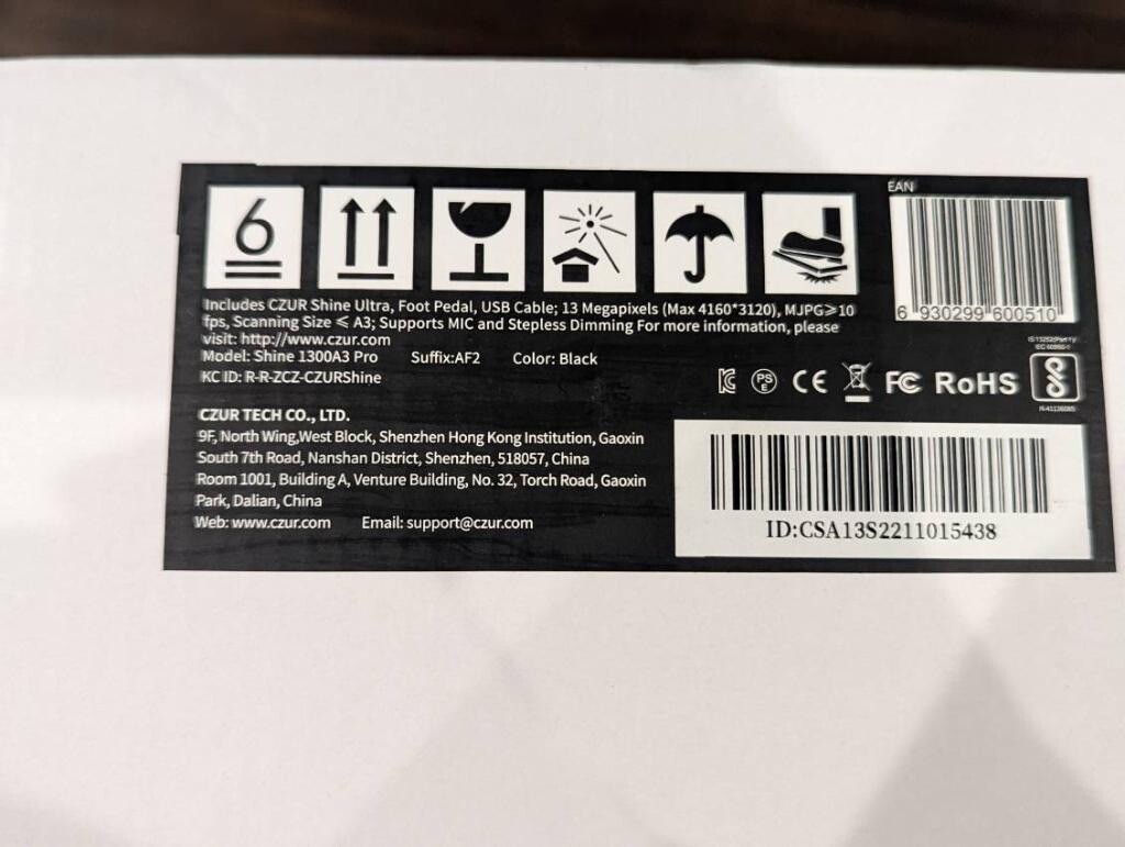 CZUR Shine 1300A3　Pro NEW Czur Shine Ultra 1300A3 Pro Scanner | eBay