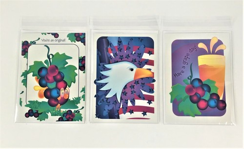 Tarjetas de felicitación redondas de estudio cumpleaños Get Well All American Eagle Uve Bird - Imagen 1 de 11