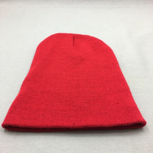 Solid Red Beanie Hat Cap Mens Solid 