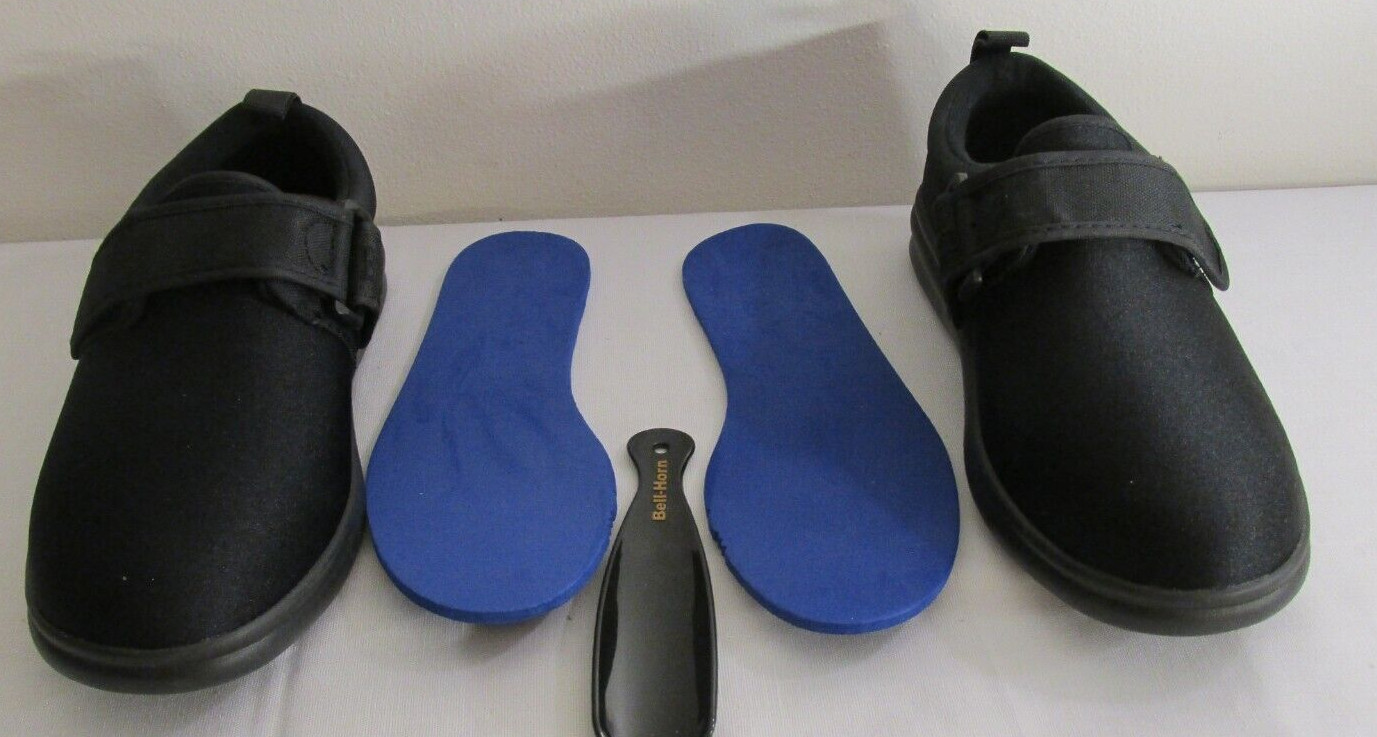 Amery Womens Therapeutic Diabetic Black New  Shoes ,size  5.5 Wide