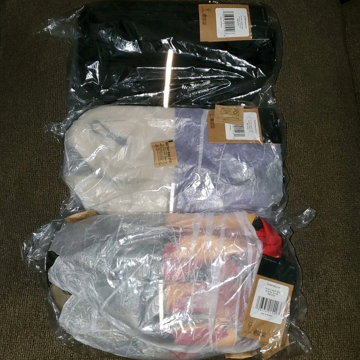 NEW Supreme NY The North Face TNF Split Zip Waist Bag ALL 3