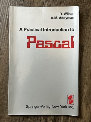 A Practical Introduction To PASCAL I R Wilson 1981 Software Paperback Book
