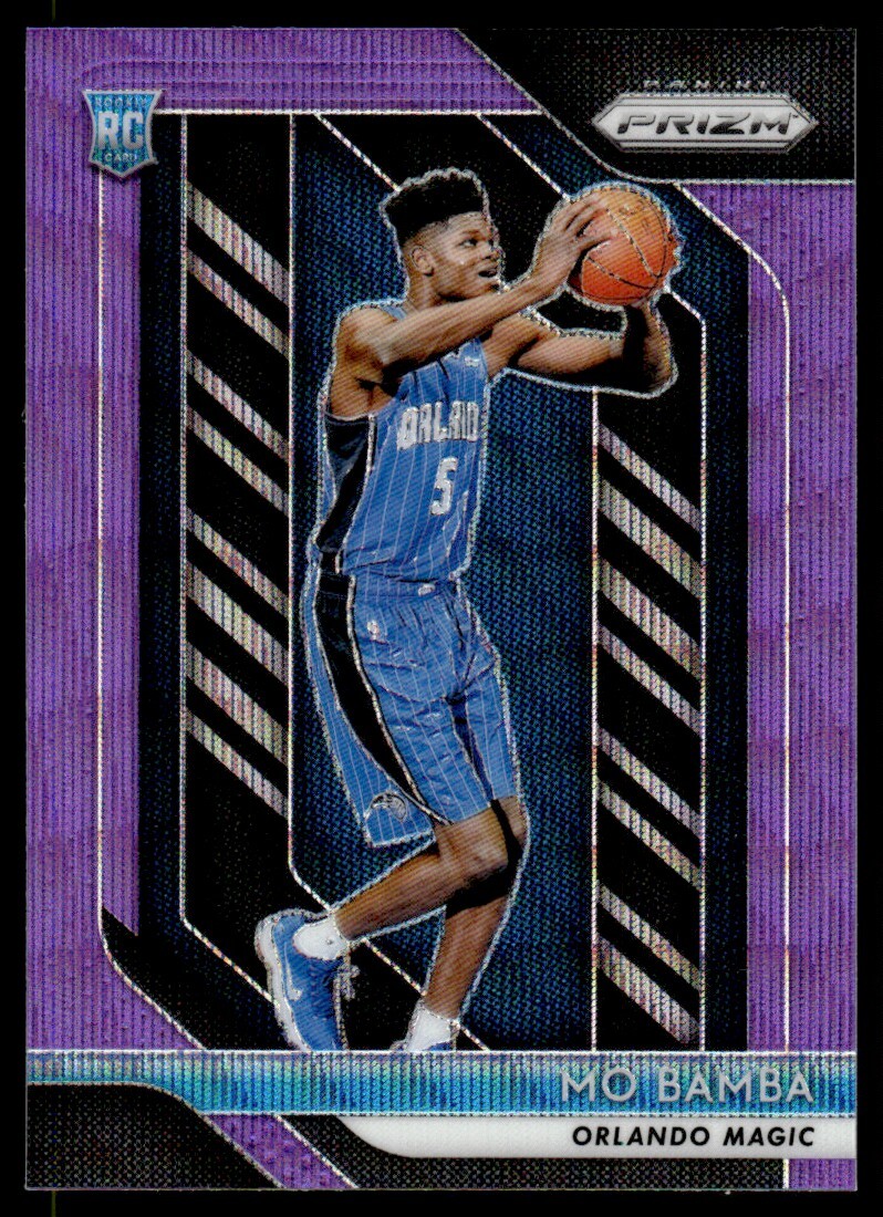 2018-19 Panini Prizm Prizms Purple Wave Mo Bamba Rookie Orlando Magic #99