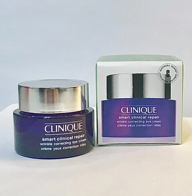 2027 Clinique SMART 临床修复抗皱眼霜 0.5 盎司精华 aha — 第 4/4 张图片