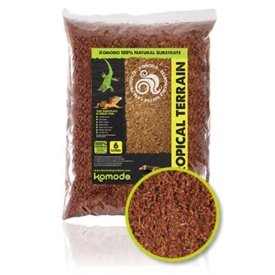 Komodo Tropical Terrain Reptile Substrate 6 L - Gecko, Snake, Frog, Soil Bedding