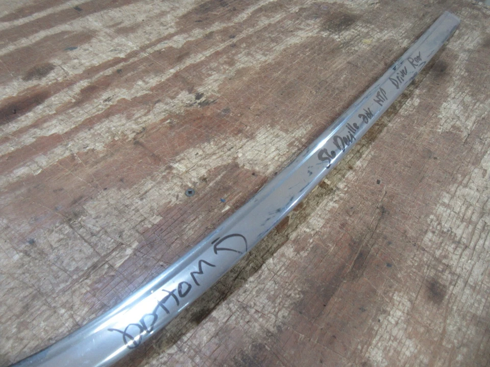 Cadillac Deville 1956 2 puertas techo rígido exterior línea de cinturón trasero moldura conductor Foto 3 de 4