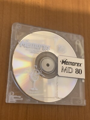 Memorex MD 80  Clear Crystal  Mini Discs.