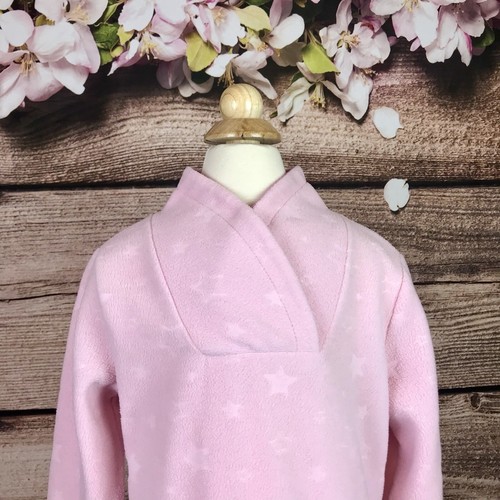 Athletic Works Little Girls Pink Soft Stars Print Sweatshirt Size 7/8Y - Picture 2 of 8