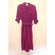 Vintage Purple Belted Dress