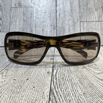 Smith Optics Method Sunglasses Gold & Black Zebra Striped Rare Pattern EUC