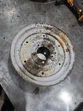 Antique David Bradley Walk Behind Wheel 16" Rim #2 Small Rust Hole In This One.