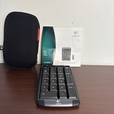 Logitech Cordless Numeric Keypad with USB Dongle Manual And Case