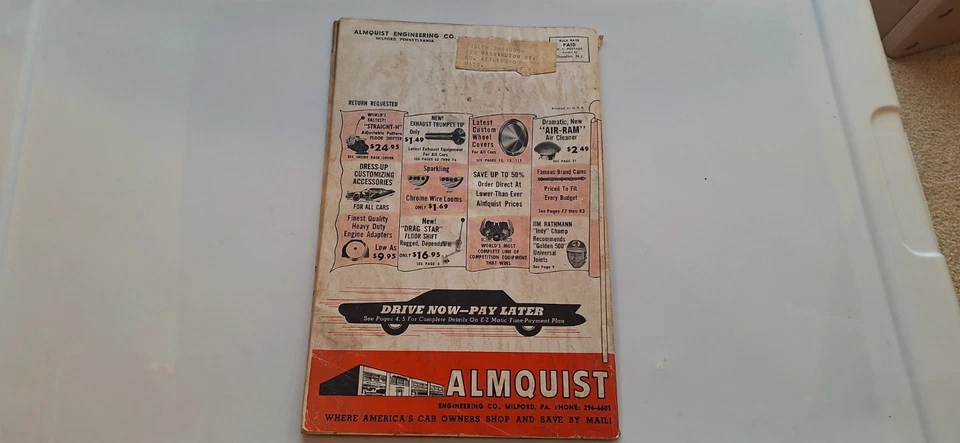 Catálogo Almquist 1962-63 Ford Drag Racing scta nhra coche de colección Hotrod Gasser  Foto 2 de 4