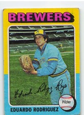 1975 Topps #582 Eduardo Rodriguez - Milwaukee Brewers NEAR MINT