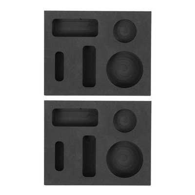 2 Pcs Graphite Mold Heat Resistant Casting Molds 5 Slots for Metal Smelting