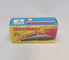 Matchbox Lesney Superfast No72 HOVERCRAFT " Empty i TYPE box " WITH 3 YEARS RARE