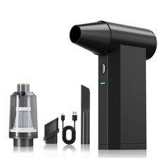 Electric Air Duster, 250000RPM Super Power Cordless 4-Gear Black